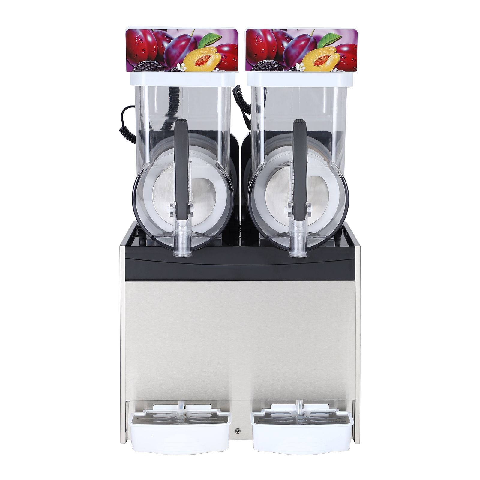 Commercial Slushy Machines with a Capacity of 30 Liters Or 8 Gallons, Featuring 860 Watts of Power, Made of Stainless Steel, Designed for Making Frozen Drinks And Margaritas, Includes a Self-Cleaning Function, Perfect for Cocktails, Restaurants