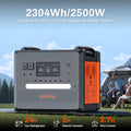 SolarPlay Portable Power Station, 2304Wh High-Capacity Solar Generator, Lithium Iron Phosphate Battery, 4 AC Power Outlets with 4800W Peak Power, Suitable for Home, Camping, and Outdoor Backup Battery Emergency Power Station