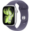 Apple Watch Series 11 46mm (GPS + Cellular) Aluminum Silver with Medium/Large Purple Sport Band (Original Box + Accessories) - Premium