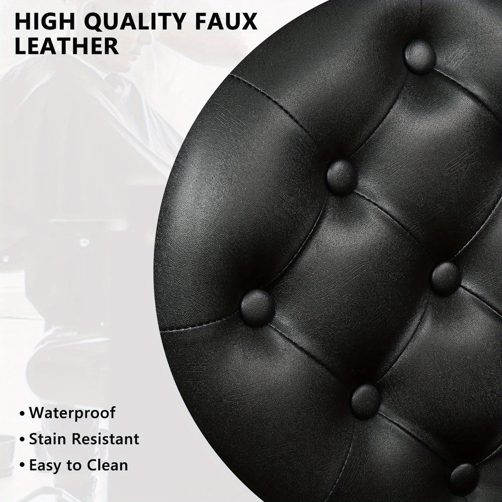 Heavy Industry Barber Shop Vintage Barber Chair, Hairdresser Reclining Salon Chair, Hydraulic Multi-function Barber Shop Beauty Spa Shampoo Hairdressing Equipment with Adjustable Headrest