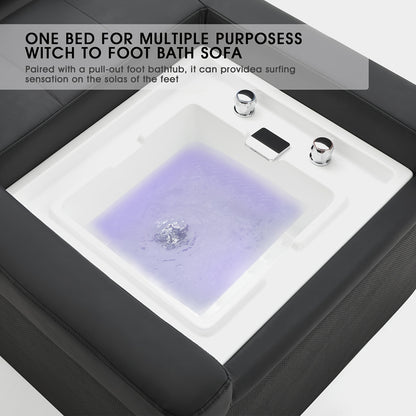 Professional Spa Massage Bed with Backwash Unit - Heavy-Duty Metal Frame, No Electricity Needed, Portable Salon & Home Spa Equipment for Salon, Spa, Bathroom