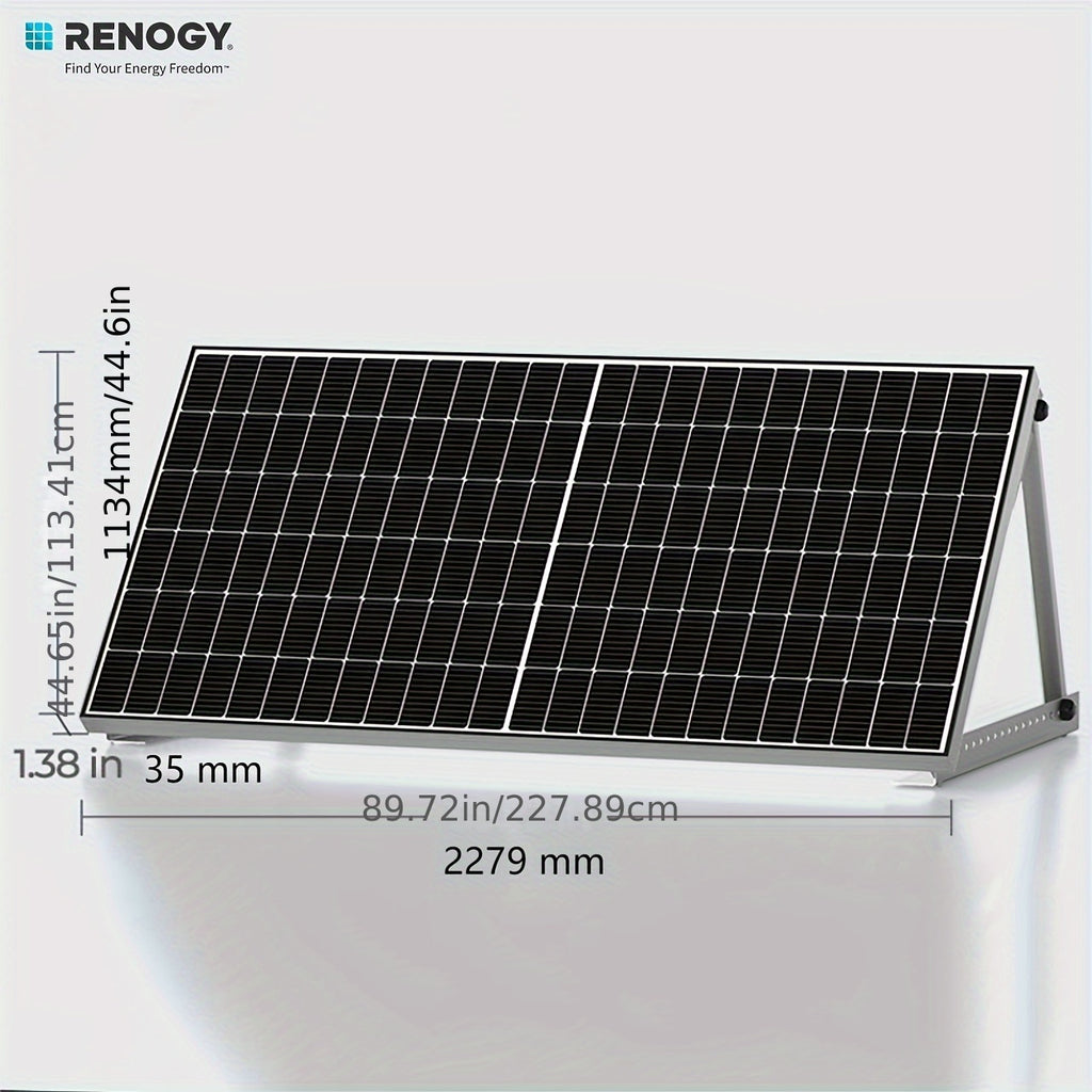 Renogy 2pcs Bifacial 550 Watt Monocrystalline Solar Panel