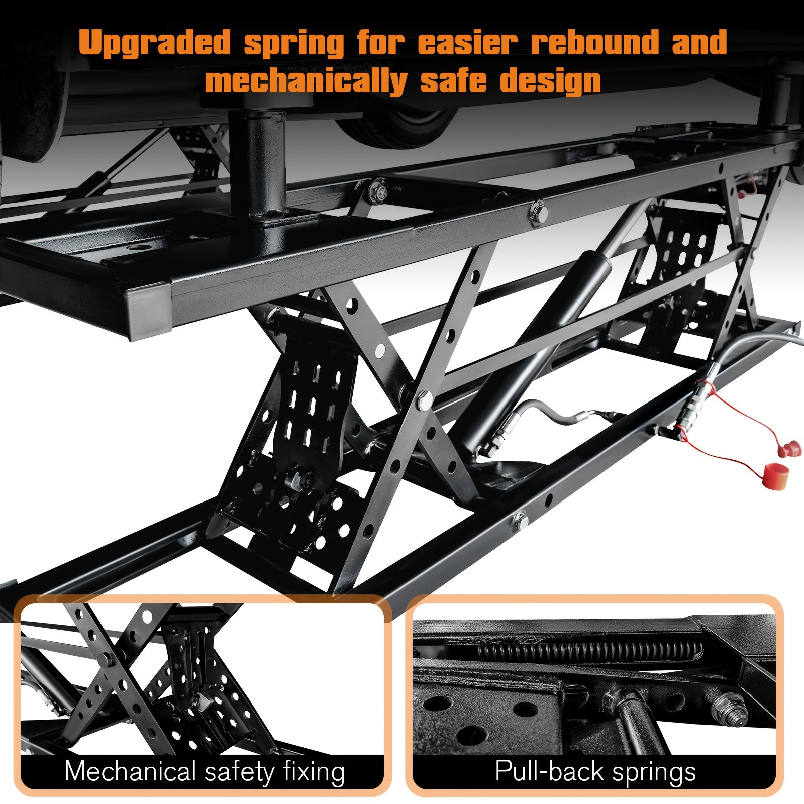 Jocisland Portable Car Lift, Capable of Lifting 5000/7000/8000 LBS Quick Jack with a Maximum Height of 26", Car Lifts for Home Garage and Shop