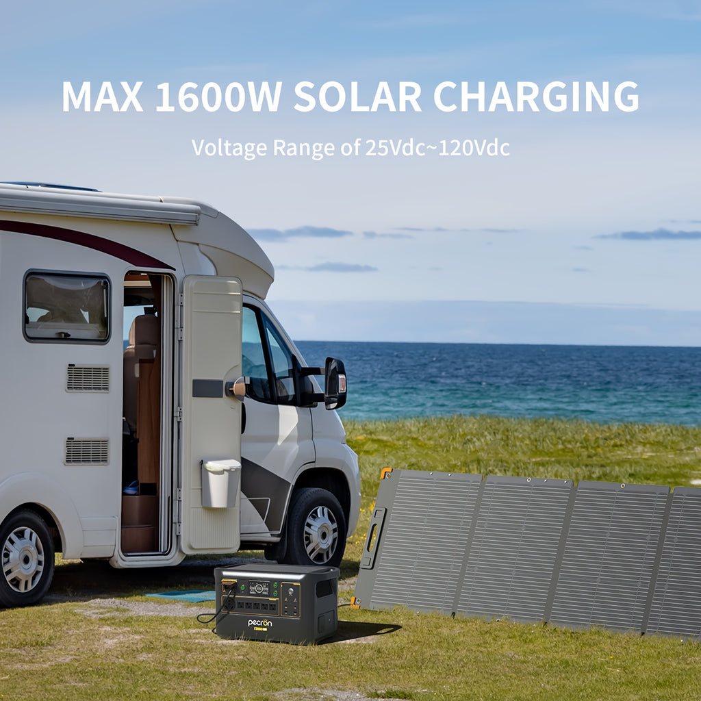 PECRON F3000LFP 3600W/3072Wh Portable Power Station, 13 Versatile Output PD 100W USB-C UPS Function BMS LiFePo4 Battery for Home Emergency, Outdoor Camping, Road Travel, RV, Off-Grid