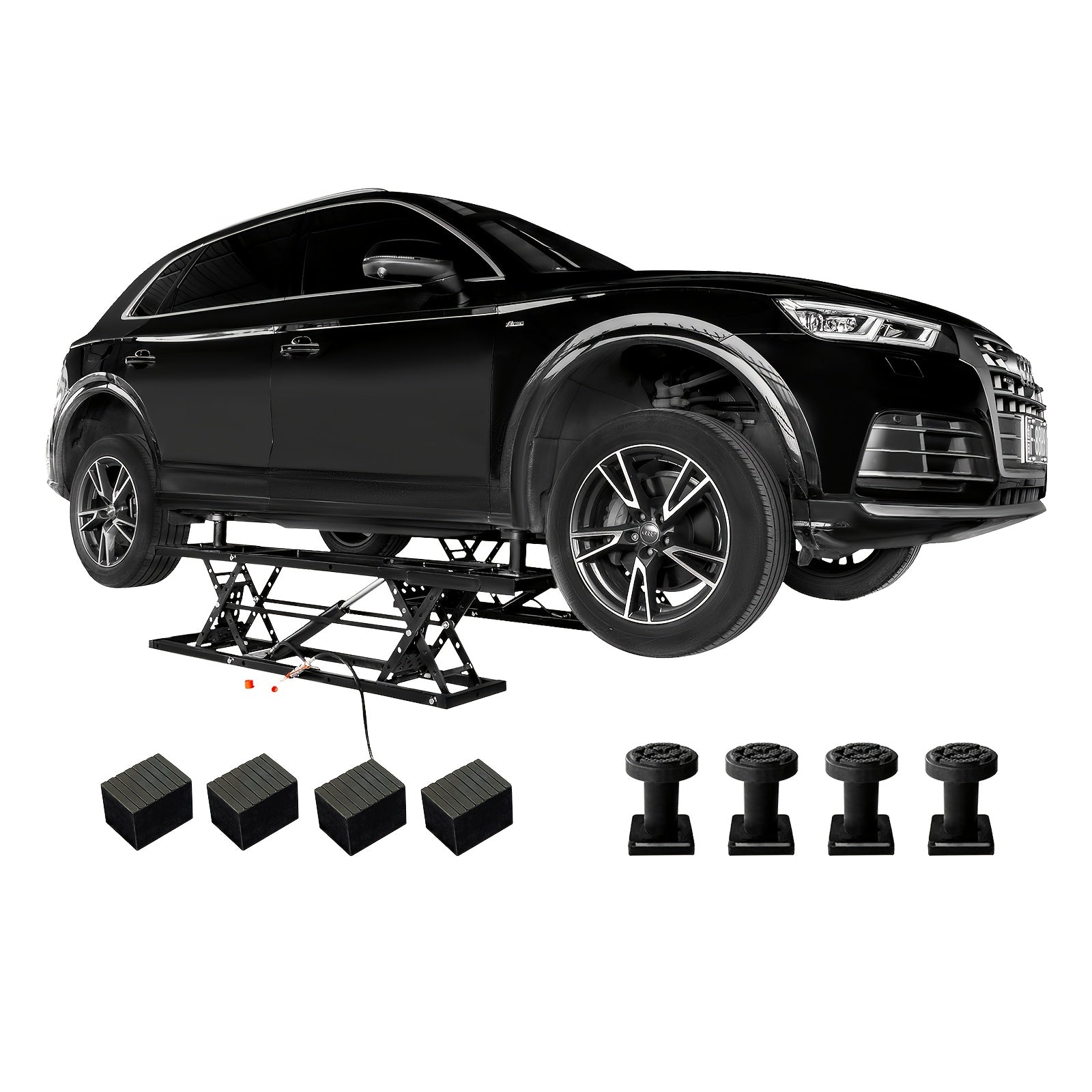 Portable Car Lift, Capable Of Lifting 7000 LBS/5000 LBS Quick Jack With A Maximum Height Of 28", Car Lifts For Home Garage And Shop, Black