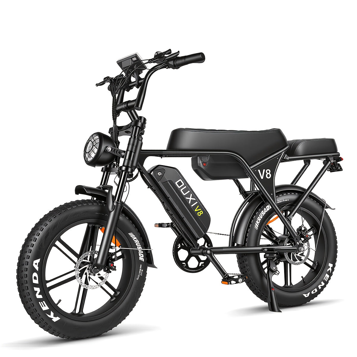 Electric Bike, V8 Electric Mountain Bike with 500W Motor 48V 15Ah-30Ah Removable Larger Battery 19mph/h 20'' Tire E Bike, Adult Electric Bicycles, Electric Dirt Bike, Electric Mountain Bike, Electric Bicycle for Adults, E Bike