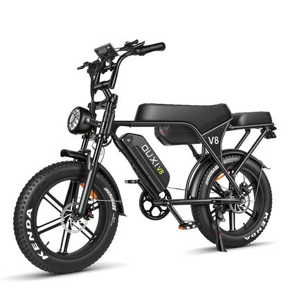 Electric Bike, V8 Electric Mountain Bike with 500W Motor 48V 15Ah-30Ah Removable Larger Battery 19mph/h 20'' Tire E Bike, Adult Electric Bicycles, Electric Dirt Bike, Electric Mountain Bike, Electric Bicycle for Adults, E Bike
