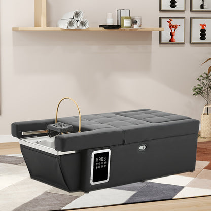 Professional Spa Massage Bed with Backwash Unit - Heavy-Duty Metal Frame, No Electricity Needed, Portable Salon & Home Spa Equipment for Salon, Spa, Bathroom