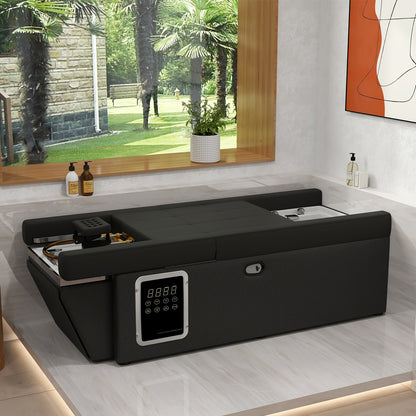 Professional Spa Massage Bed with Backwash Unit - Heavy-Duty Metal Frame, No Electricity Needed, Portable Salon & Home Spa Equipment for Salon, Spa, Bathroom