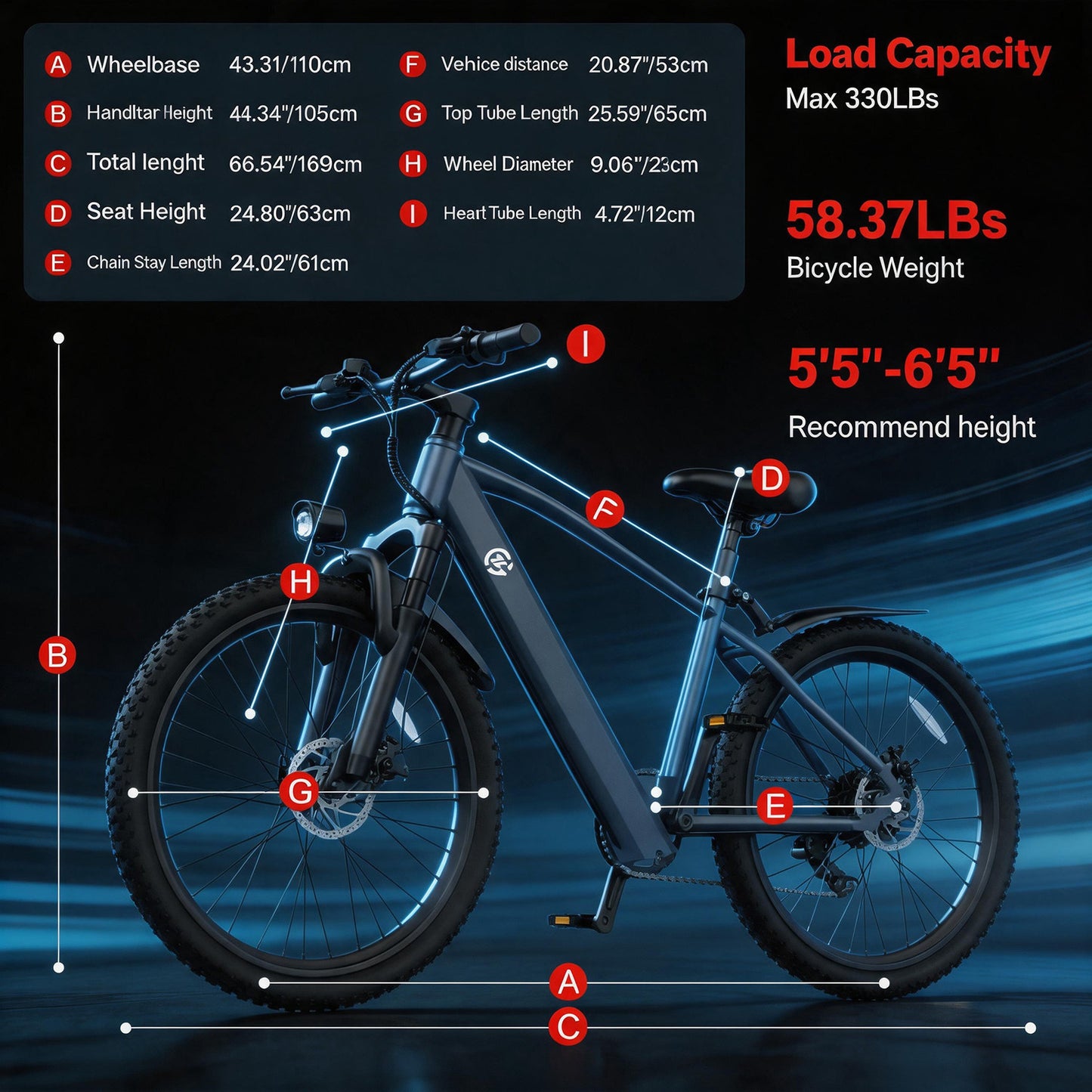 Electric Bike with Rear Hub Motor And Mechanical Disc Brake, Equipped with Removable Battery, 24-Hour Customer Service, Free Lock Tool Kit Phone Holder, 24-Inch Hub, 48V, 500W Motor, And Standard EBIKE Configuration. Father'S Day Gifts